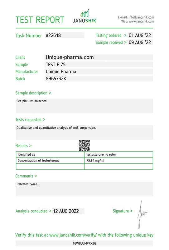 TEST SUSPENSTION UNIQUE PHARMA